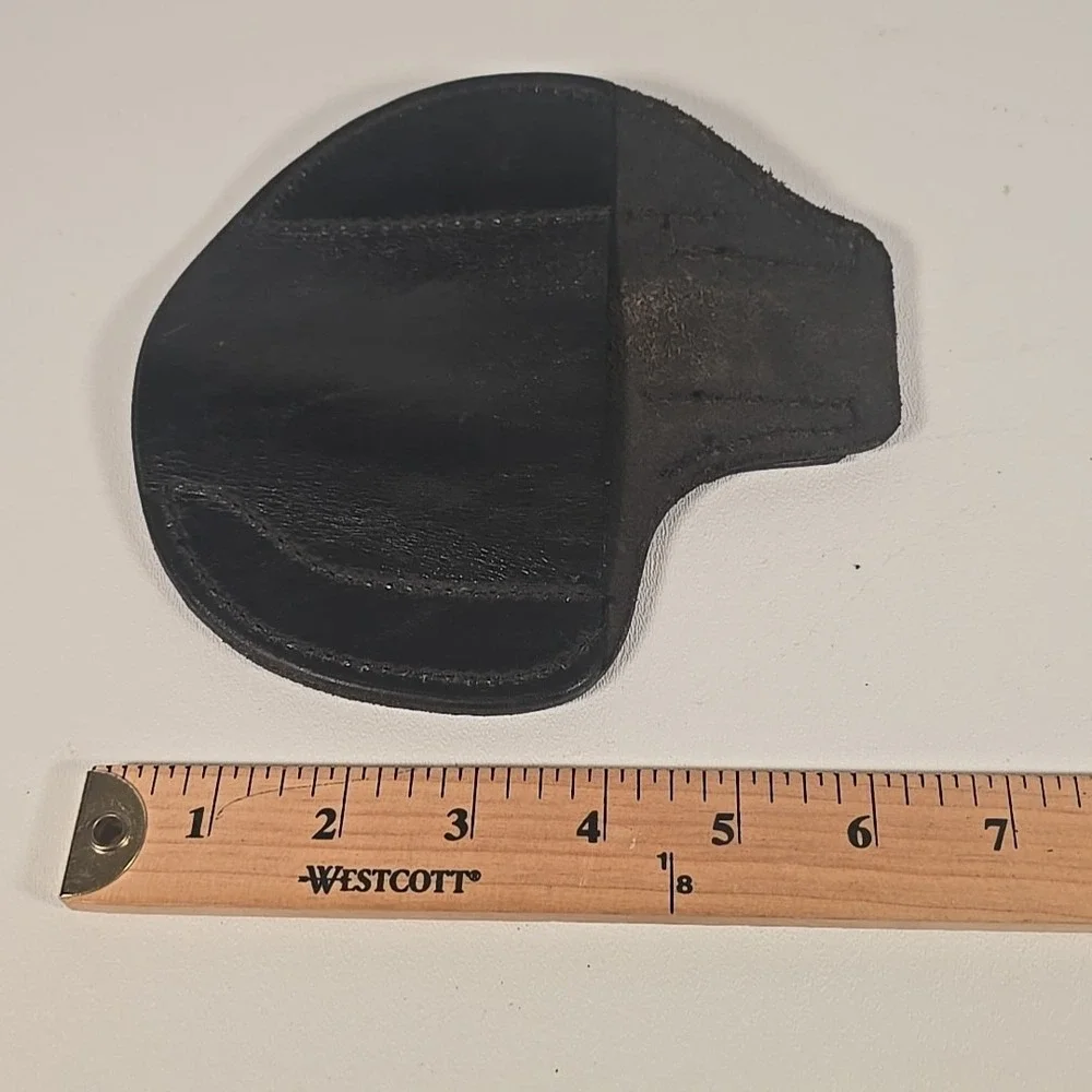 VTG Black‎ Pager Pal Concealed Carry Genuine Leather Holster Right Handed
